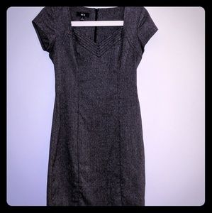 Adorable Charcoal Grey Work Dress